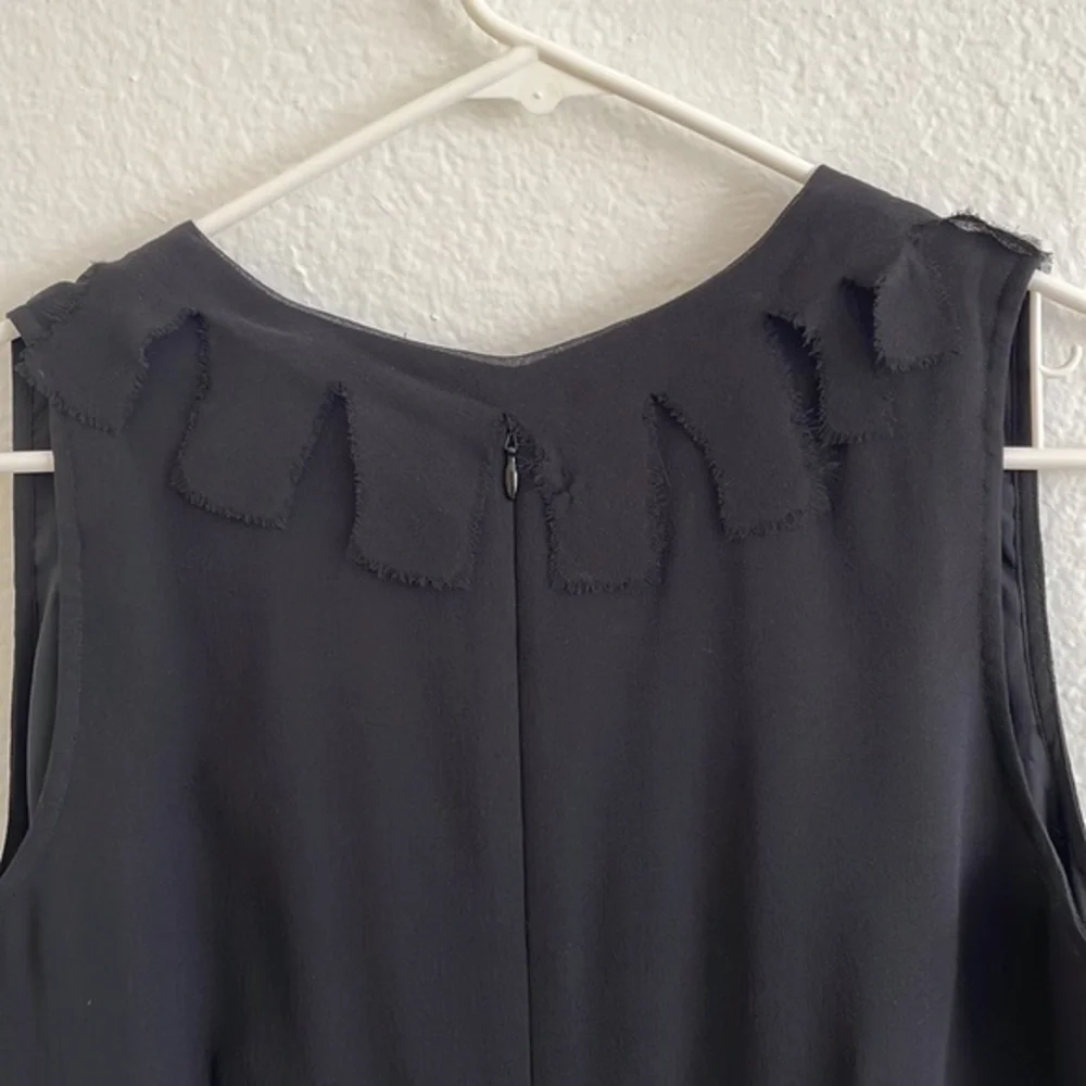 David Warren NY 100% silk elegant black dress